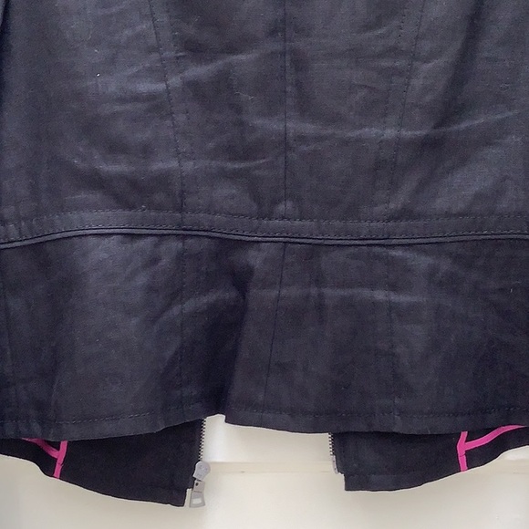 Ann Taylor Black Linen Size 6 jacket - Picture 4 of 6